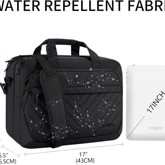 Laptop Briefcase for Women Men Fashion, TSA Friendly Expandable Laptop Bag - Picture 2 of 6